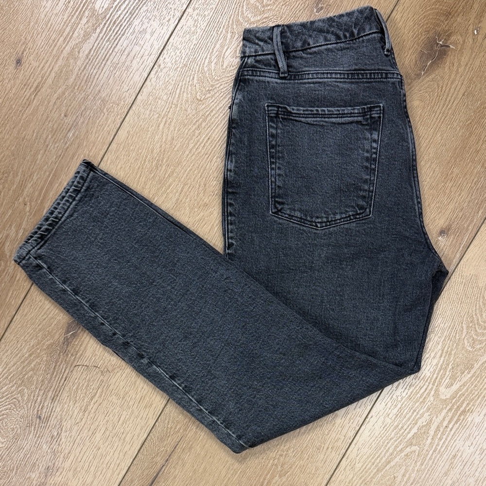 Good American Dark Gray Women’s Straight Jeans